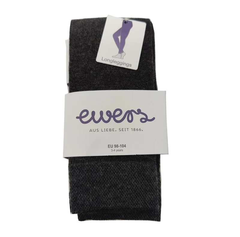 Ewers Strick Leggings Strumpfhose ohne Fuß Anthrazit Grau