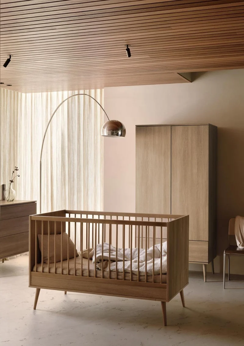 2-in-1 Bett 'Flow' Honey Ash 140 x 70 cm