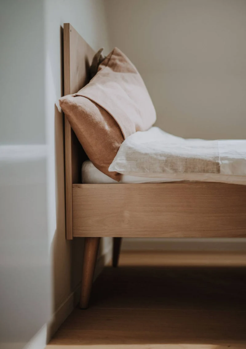 2-in-1 Bett 'Cocoon' Natural Oak 140 x 70 cm