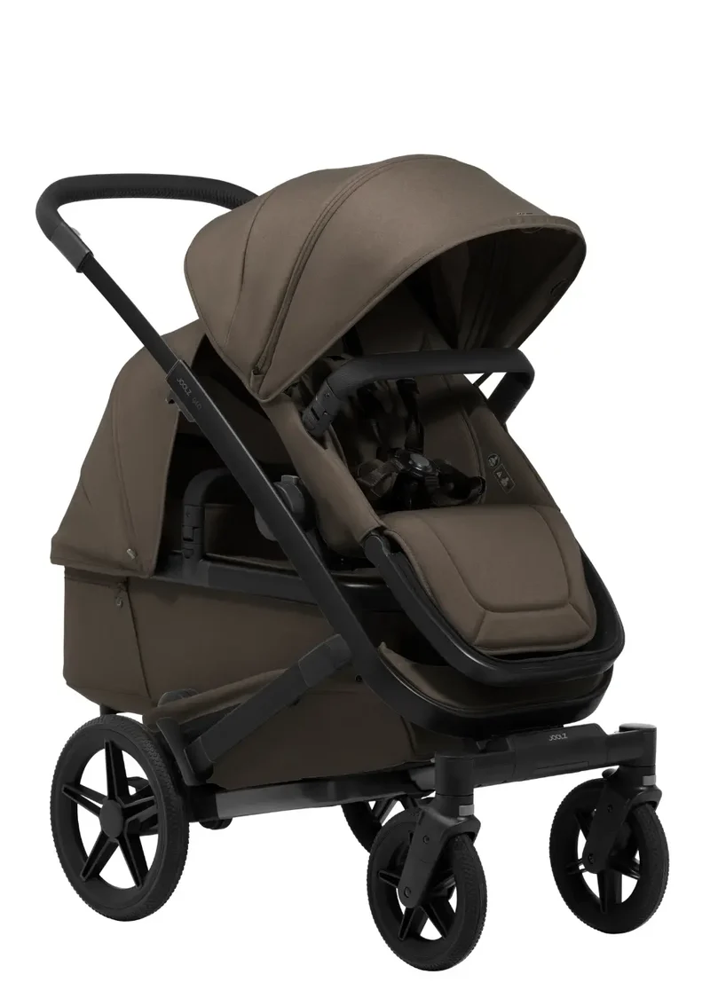 Geschwister-Kinderwagen-Set 'Geo5 Double' Hazel Brown