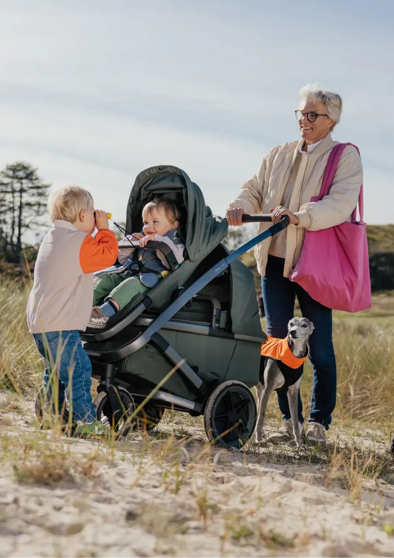 Geschwister-Kinderwagen-Set 'Geo5 Double' Hazel Brown