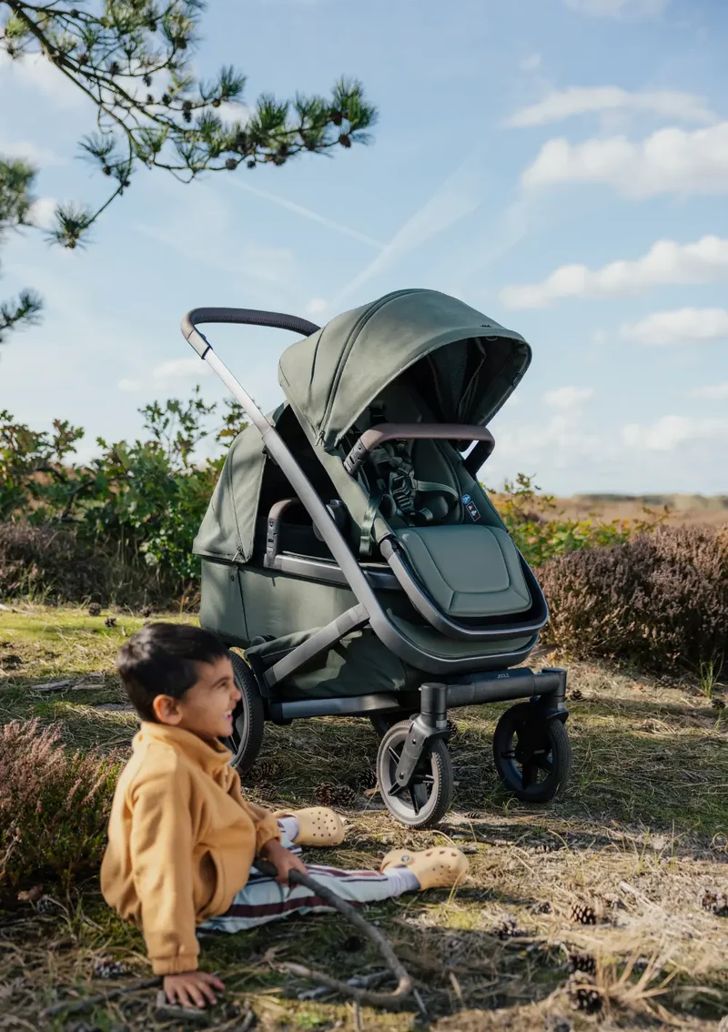 Geschwister-Kinderwagen-Set 'Geo5 Double' Hazel Brown