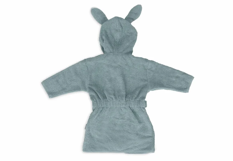 Grüner Baby-Bademantel "Sea green" mit Hasenohren von Jollein (1-2 Jahre)