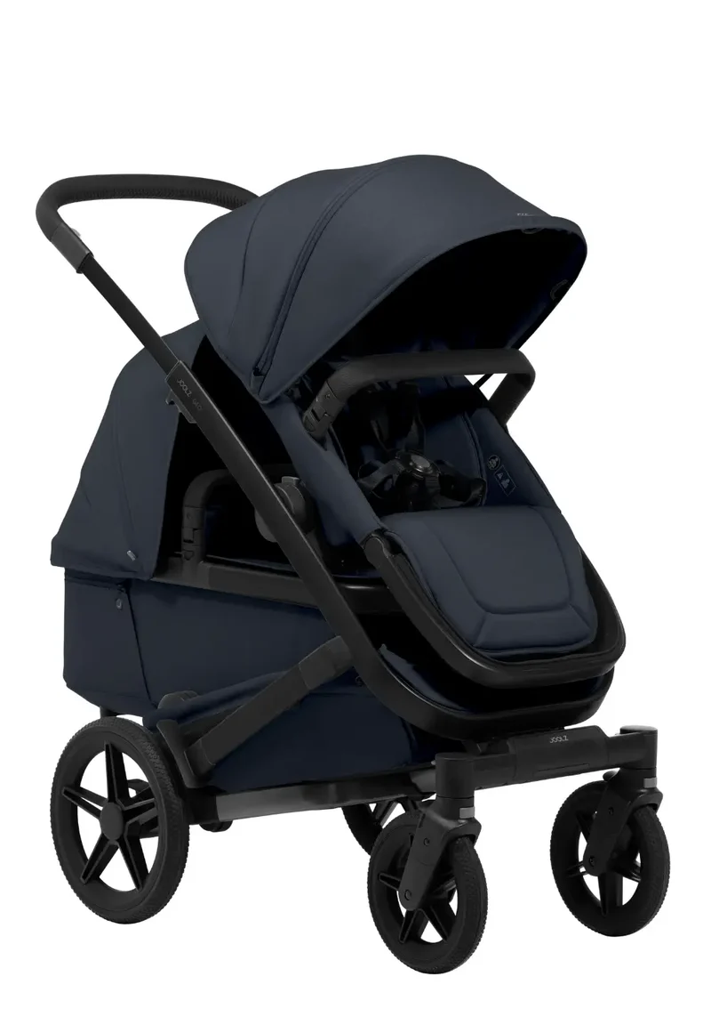 Geschwister-Kinderwagen-Set 'Geo5 Double' Dark Navy Blue