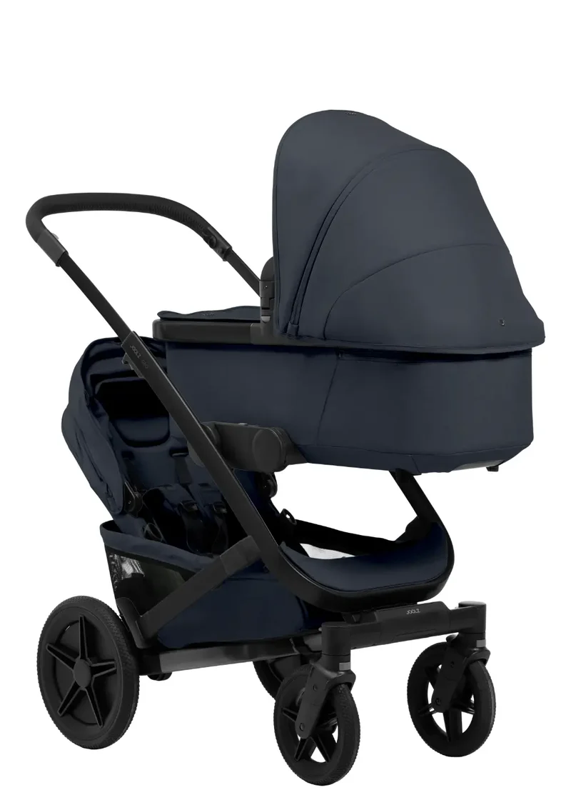 Geschwister-Kinderwagen-Set 'Geo5 Double' Dark Navy Blue