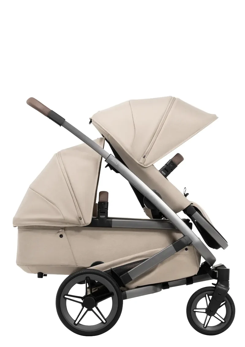 Geschwister-Kinderwagen-Set 'Geo5 Double' Sandy Taupe