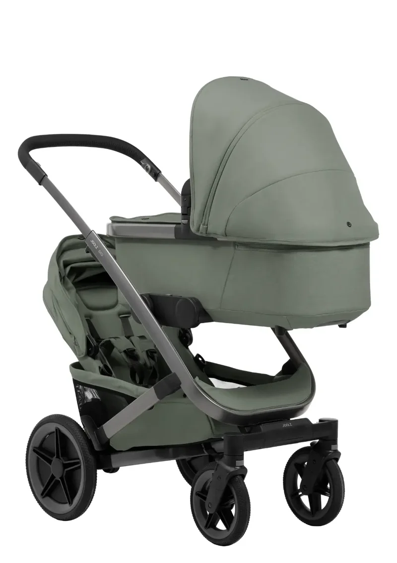 Geschwister-Kinderwagen-Set 'Geo5 Double' Sage Green