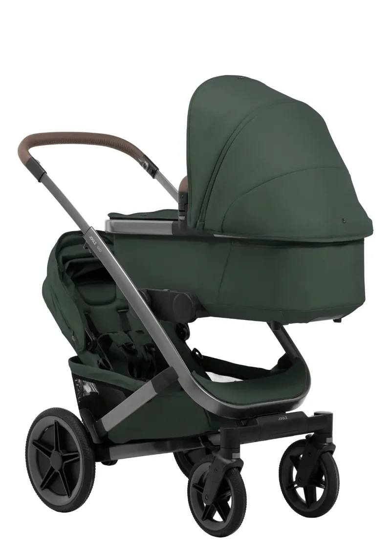 Geschwister-Kinderwagen-Set 'Geo5 Double' Forest Green