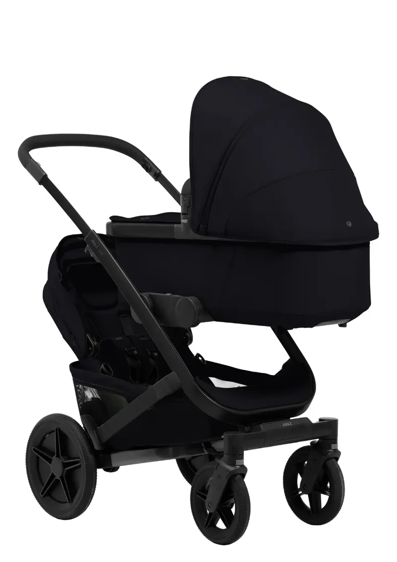 Geschwister-Kinderwagen-Set 'Geo5 Double' Space Black