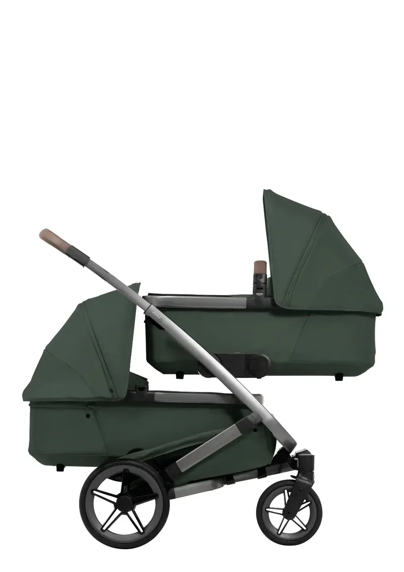 Zwillings-Kinderwagen-Set 'Geo5 Twin' Forest Green