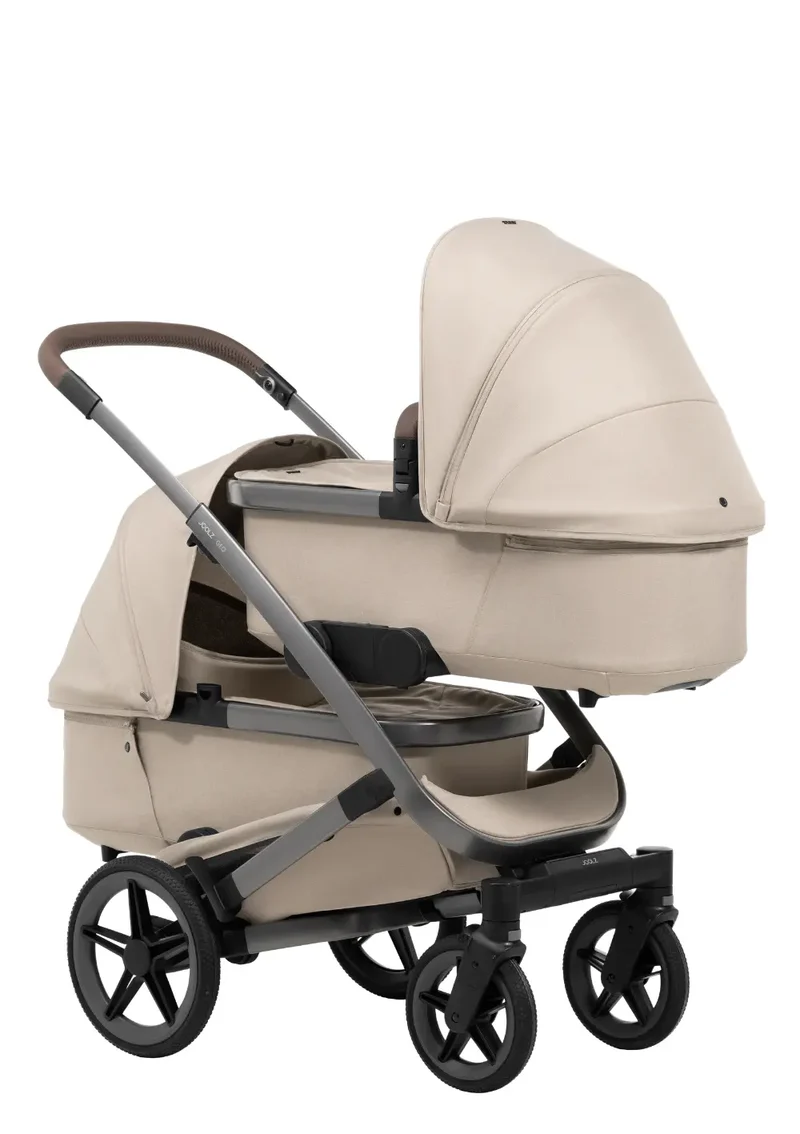 Zwillings-Kinderwagen-Set 'Geo5 Twin' Sandy Taupe
