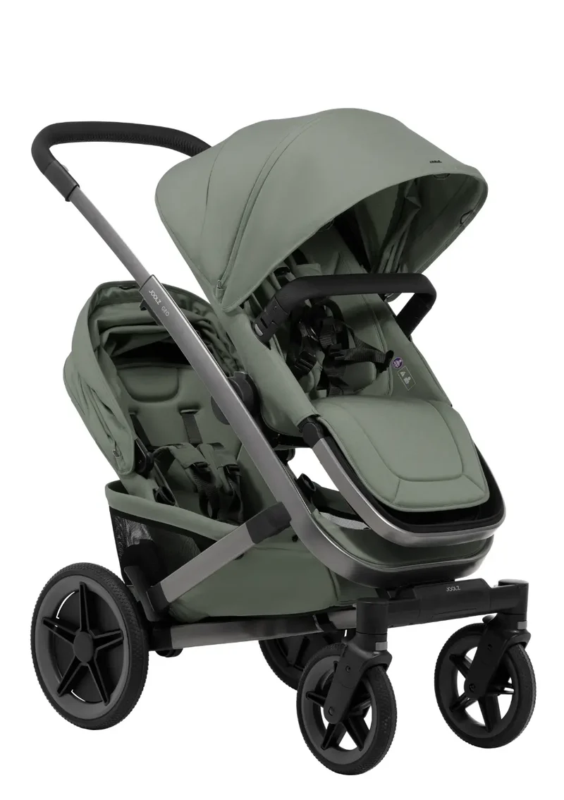 Zwillings-Kinderwagen-Set 'Geo5 Twin' Sage Green