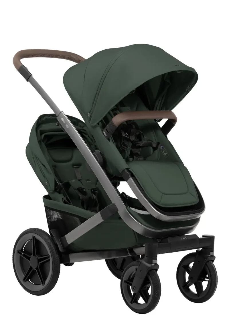Zwillings-Kinderwagen-Set 'Geo5 Twin' Forest Green
