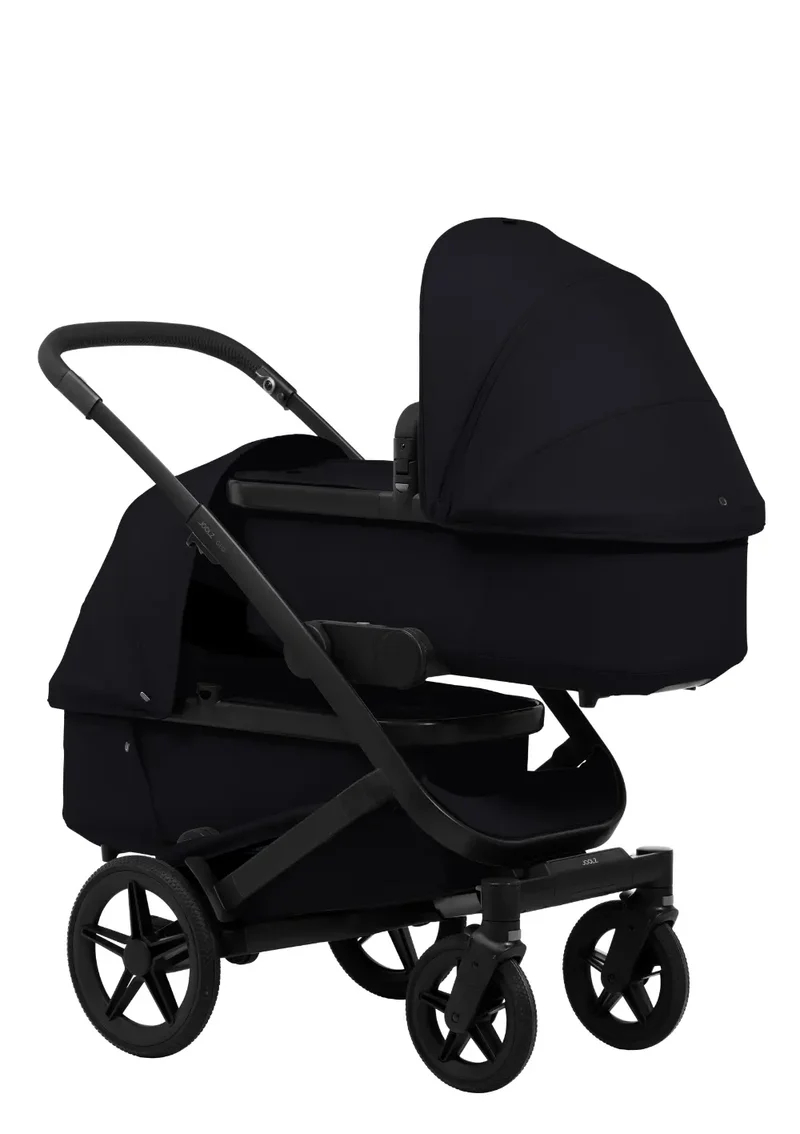 Zwillings-Kinderwagen-Set 'Geo5 Twin' Space Black