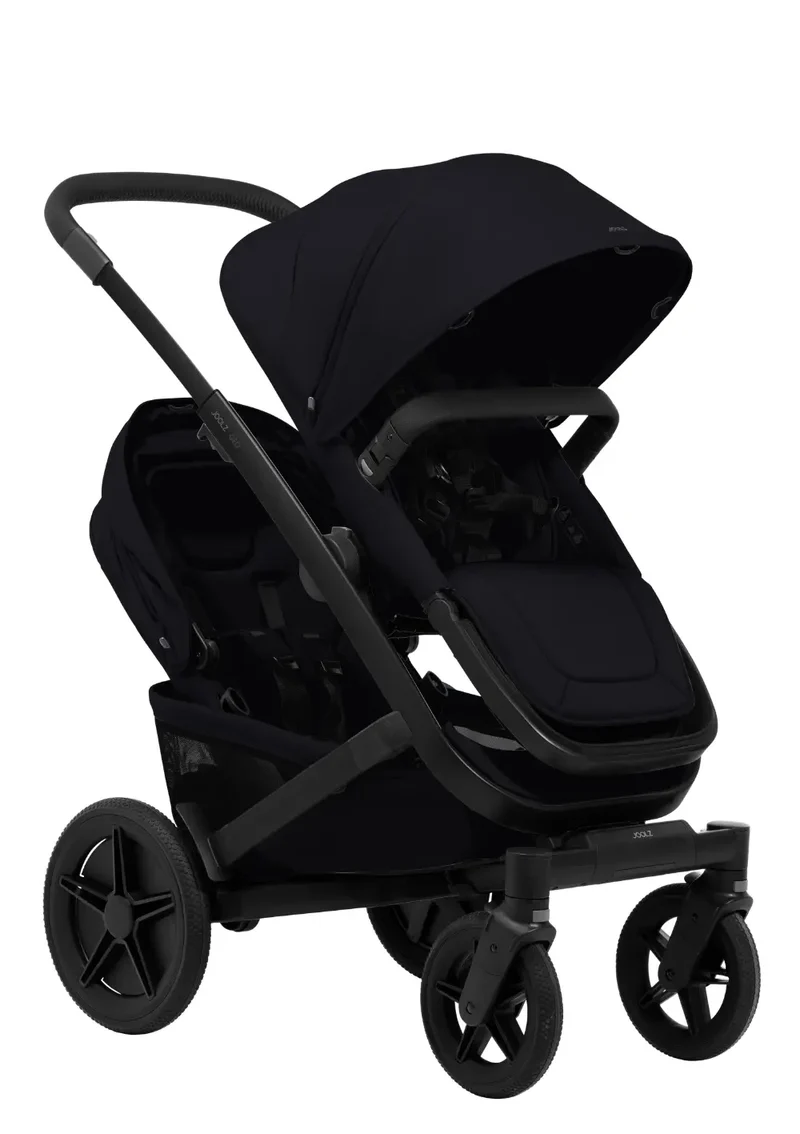 Zwillings-Kinderwagen-Set 'Geo5 Twin' Space Black