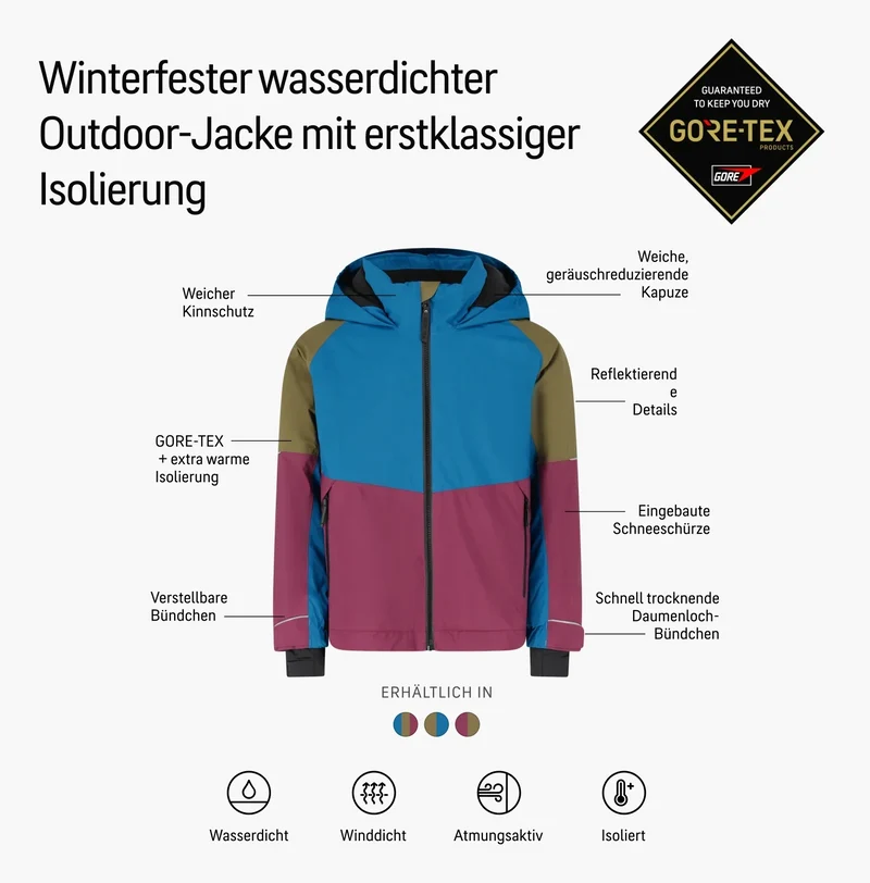 GORE-TEX® Active Outdoor 2L Insulate JKT Jacke 116 | 6yrs