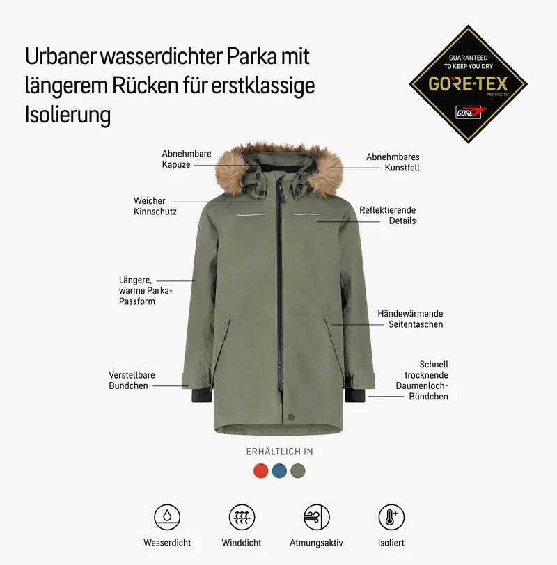 GORE-TEX® All Season 3-in-1 Outdoor 2L Insulated JKT Größe 140