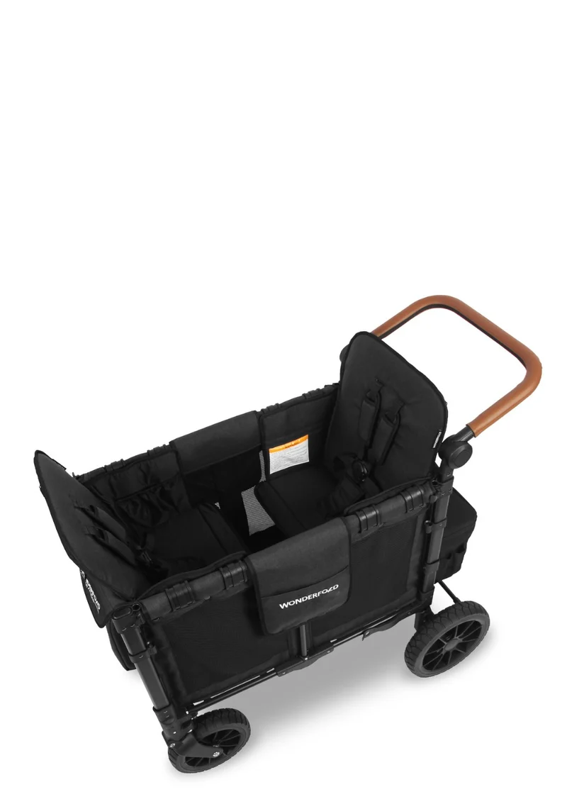 W2 Luxe Kinderwagen 2-Sitzer Volcano Black