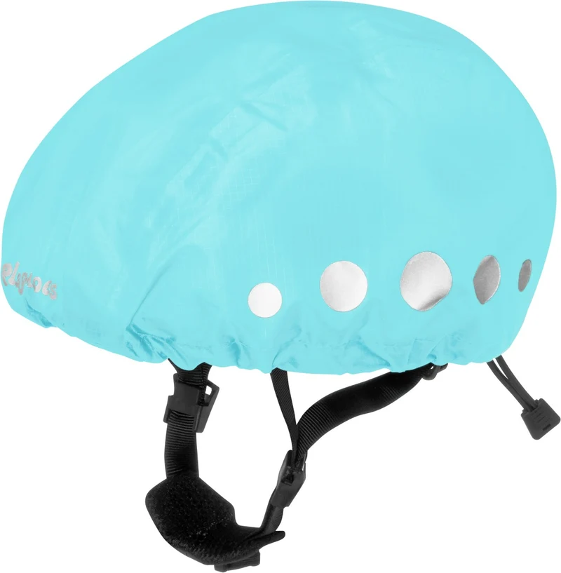 Playshoes Fahrradhelm Regenschutz in Signalfarbe + Reflektorstreifen