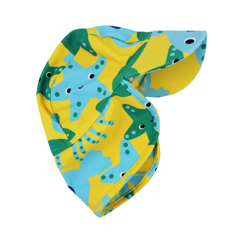 Baby Sonnenhut mit Fisch-Motiv von Toby Tiger, UPF 50+