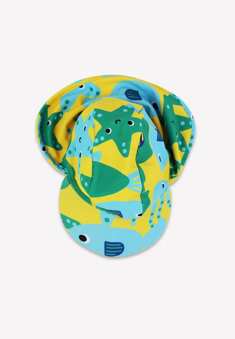 Baby Sonnenhut mit Fisch-Motiv von Toby Tiger, UPF 50+