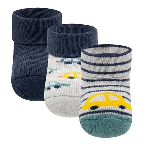 Ewers Baumwoll Newborn Babysocken 3er Pack