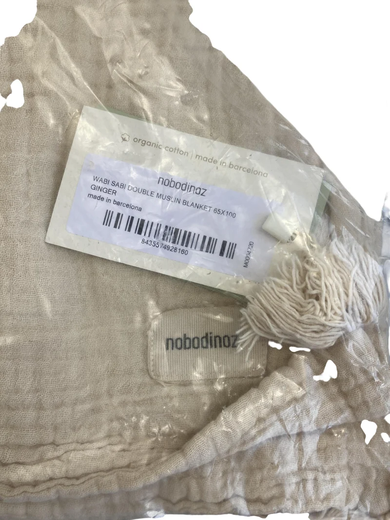 Nobodinoz Wabi Sabi Double Muslin Blanket 65x100cm