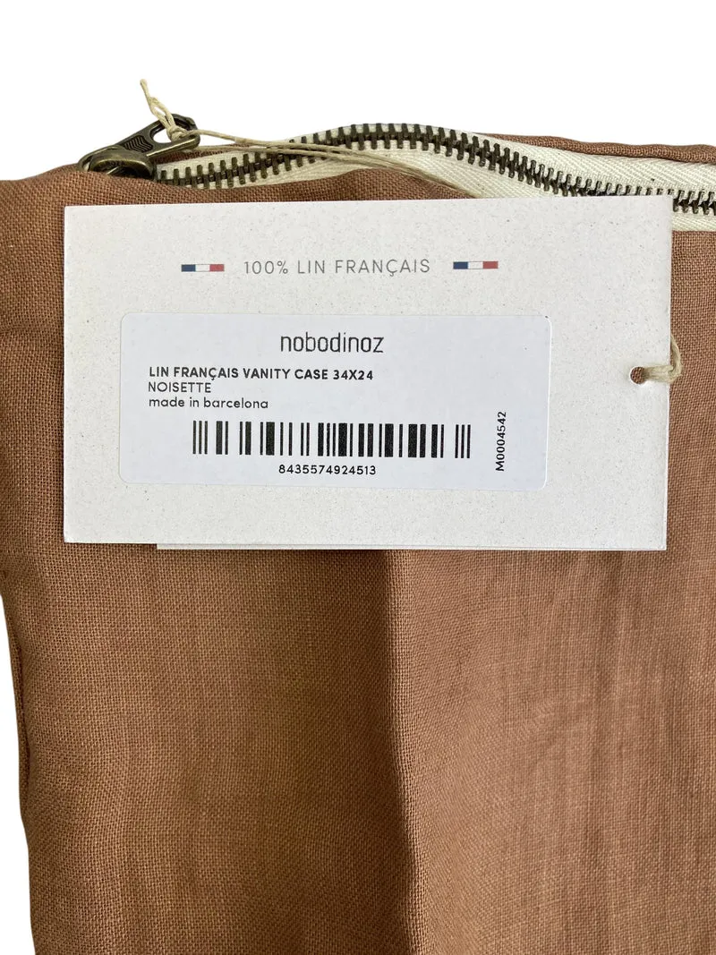 Nobodinoz Lin Français Vanity Case aus 100% Leinen Kosmetiktasche