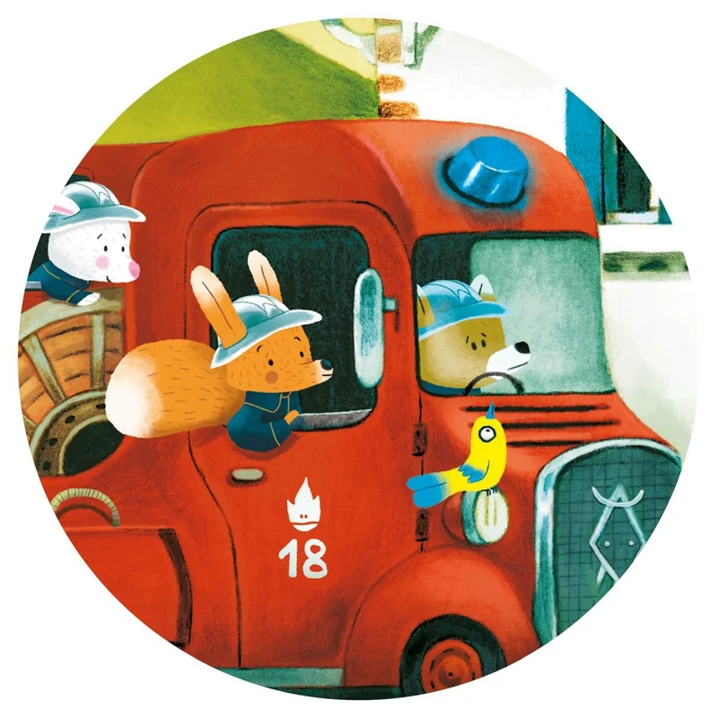 Djeco Puzzle Feuerwehrauto 3J+ 16 Teile