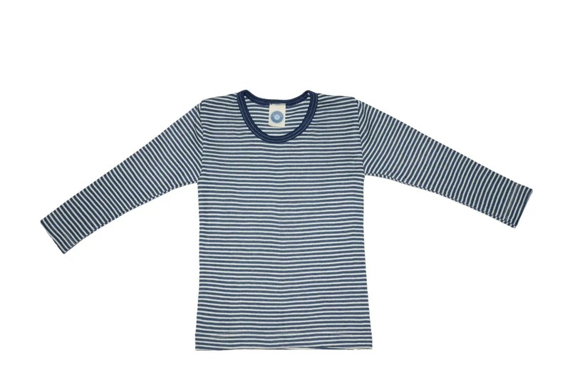 Cosilana WoSi Kinder Unterhemd Langarmshirt Gestreift 71233