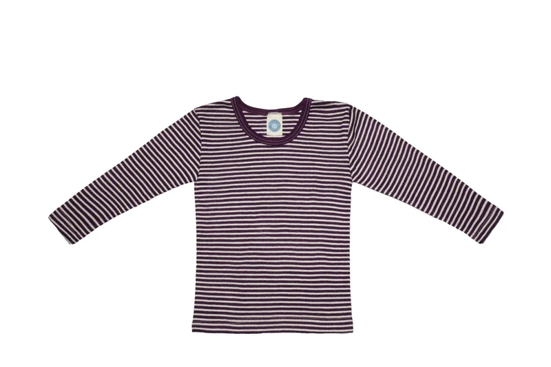 Cosilana WoSi Kinder Unterhemd Langarmshirt Gestreift 71233