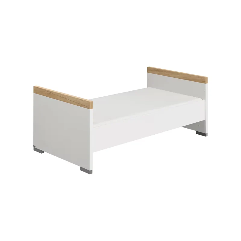 Paidi OSCAR Babybett Air-Comfort Kreideweiß/Eiche-Nebraska