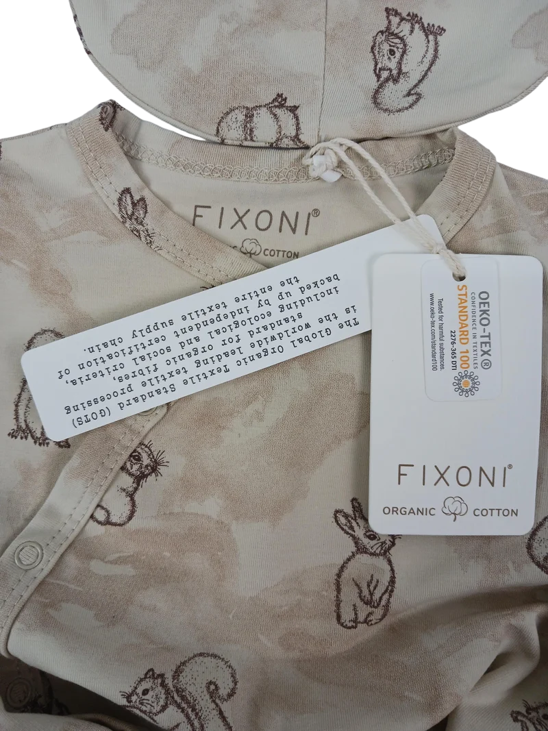 Fixoni Strampler mit Mütze 68 | 06m