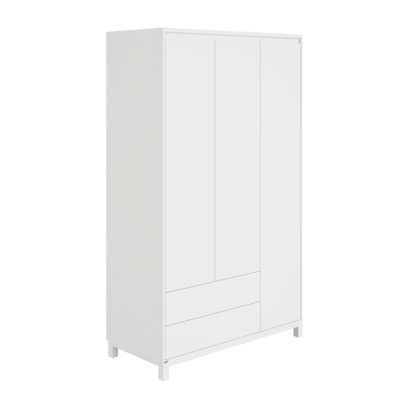 Paidi OLLI Kleiderschrank - 3Türen 2S Kreideweiß