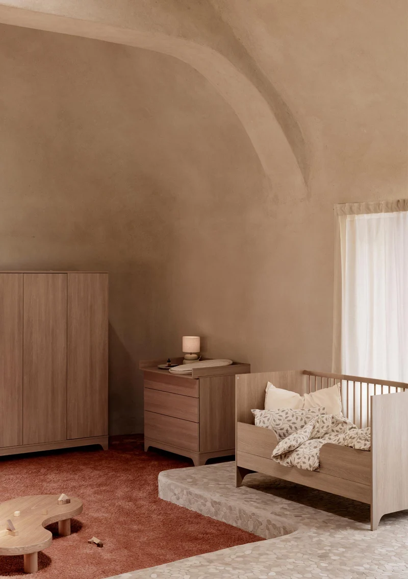 2-in-1 Bett 'Tsugi' Honey Ash 140 x 70 cm