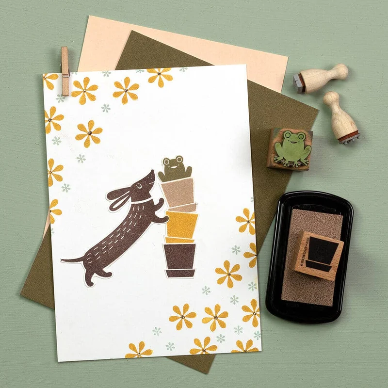 "Dackel 2" Stempel von Perlenfischer