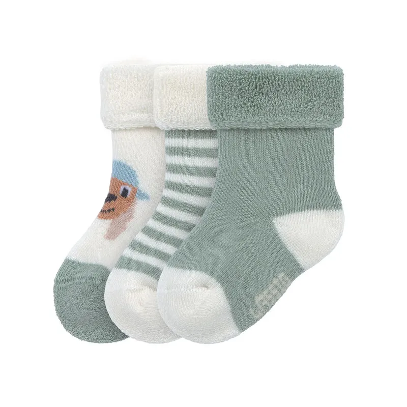 Grüne Babysocken "Hund" von Lässig