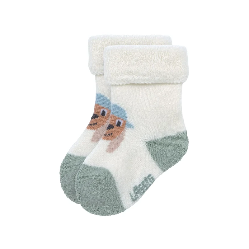 Grüne Babysocken "Hund" von Lässig