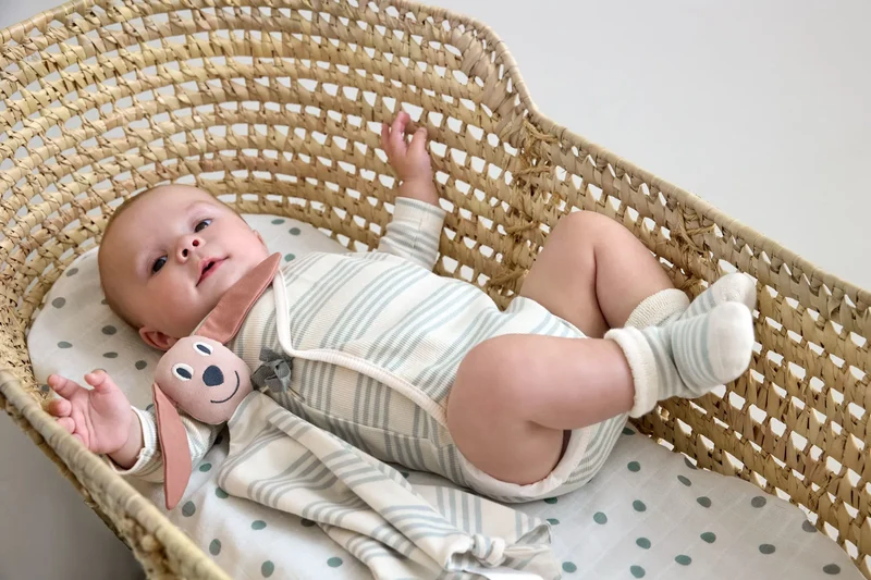 Grüne Babysocken "Hund" von Lässig