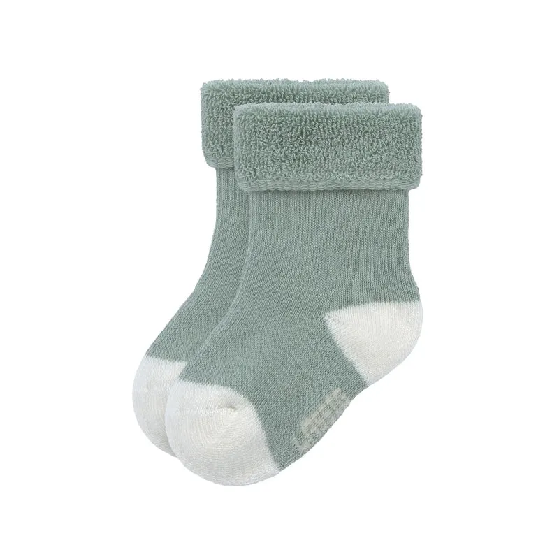 Grüne Babysocken "Hund" von Lässig