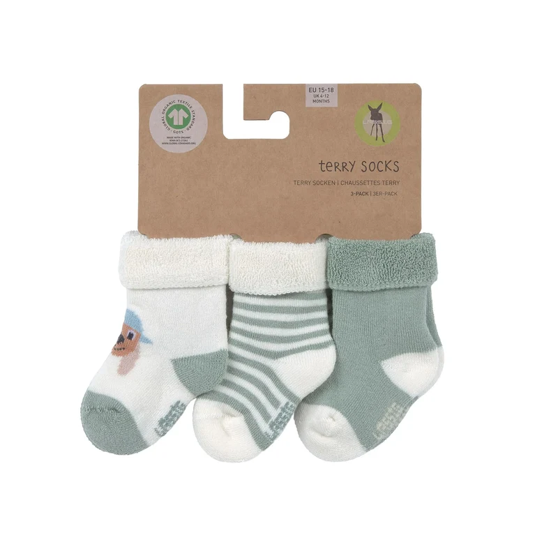 Grüne Babysocken "Hund" von Lässig