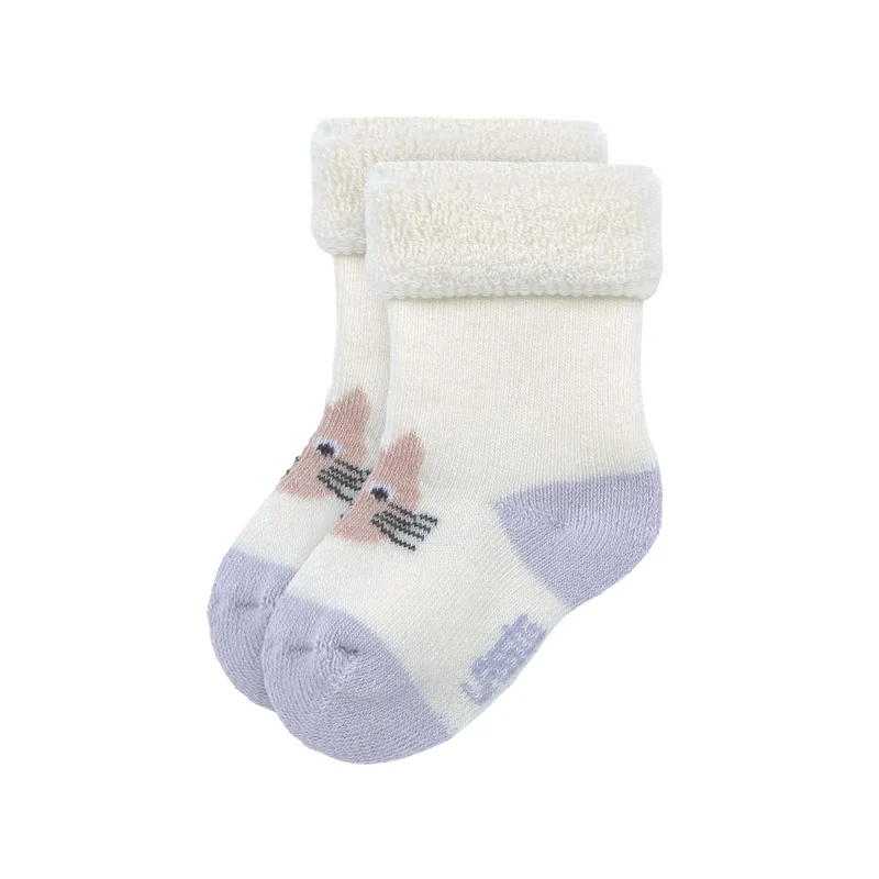 Lila Babysocken "Katze" von Lässig