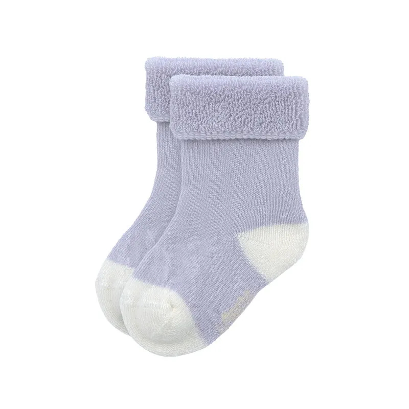 Lila Babysocken "Katze" von Lässig