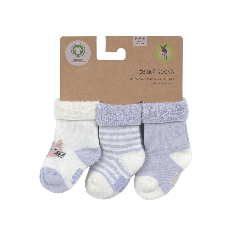 Lila Babysocken "Katze" von Lässig