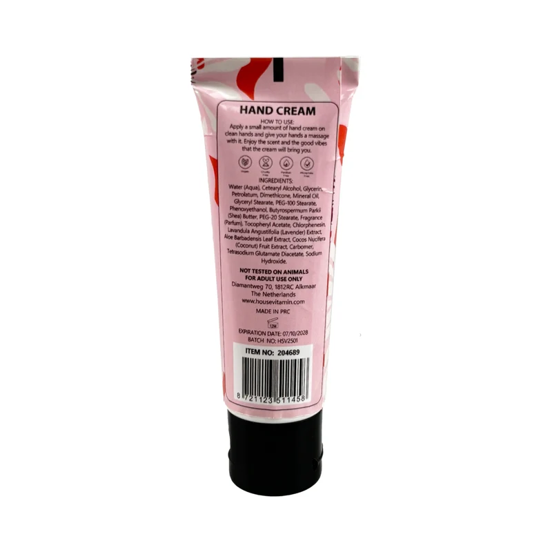 Kleine Tube Handcreme "Pfingstrosenblüte" von House Vitamin, 30ml