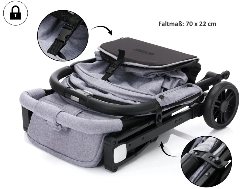 Fillikid Sportwagen fill Styler Elite Stone Grau