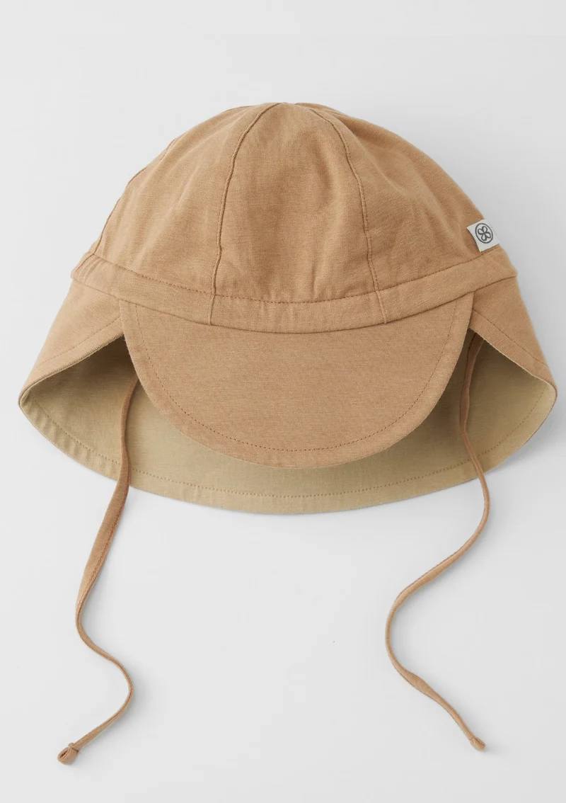 Wendbarer Sonnenhut UPF 50+ Peanut Brown/Sandy Beach