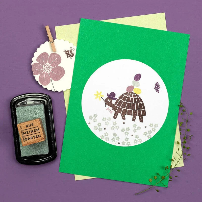 Mini Stempel "Osterei voll" von Perlenfischer