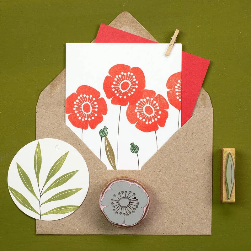 Klatschmohn XL Stempel von Perlenfischer