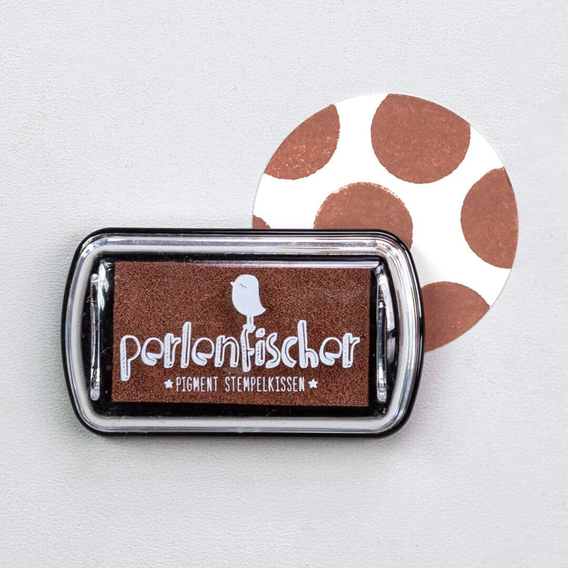 Mini Stempelkissen "Zimt" von Perlenfischer